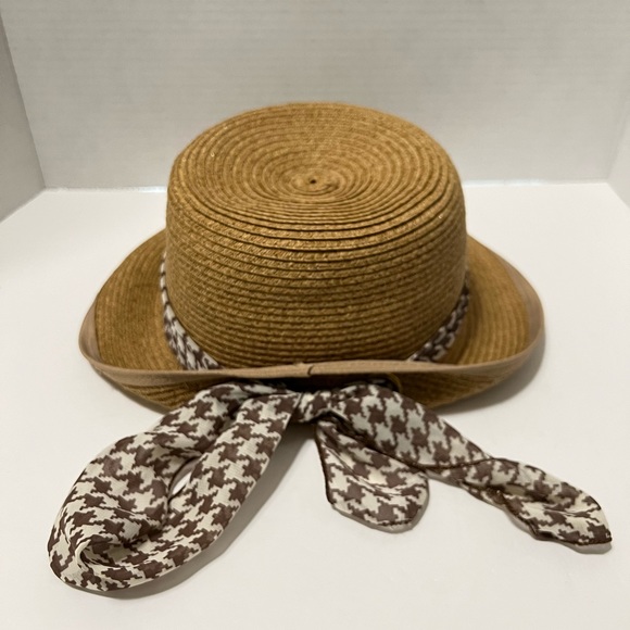 Kestral summer hat tan with Ribbon NWOT excellent condition - Picture 4 of 8